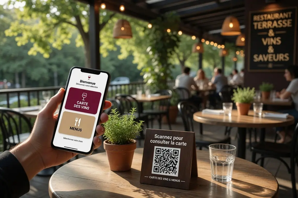 Une carte des vins que le restaurateur tient seul
